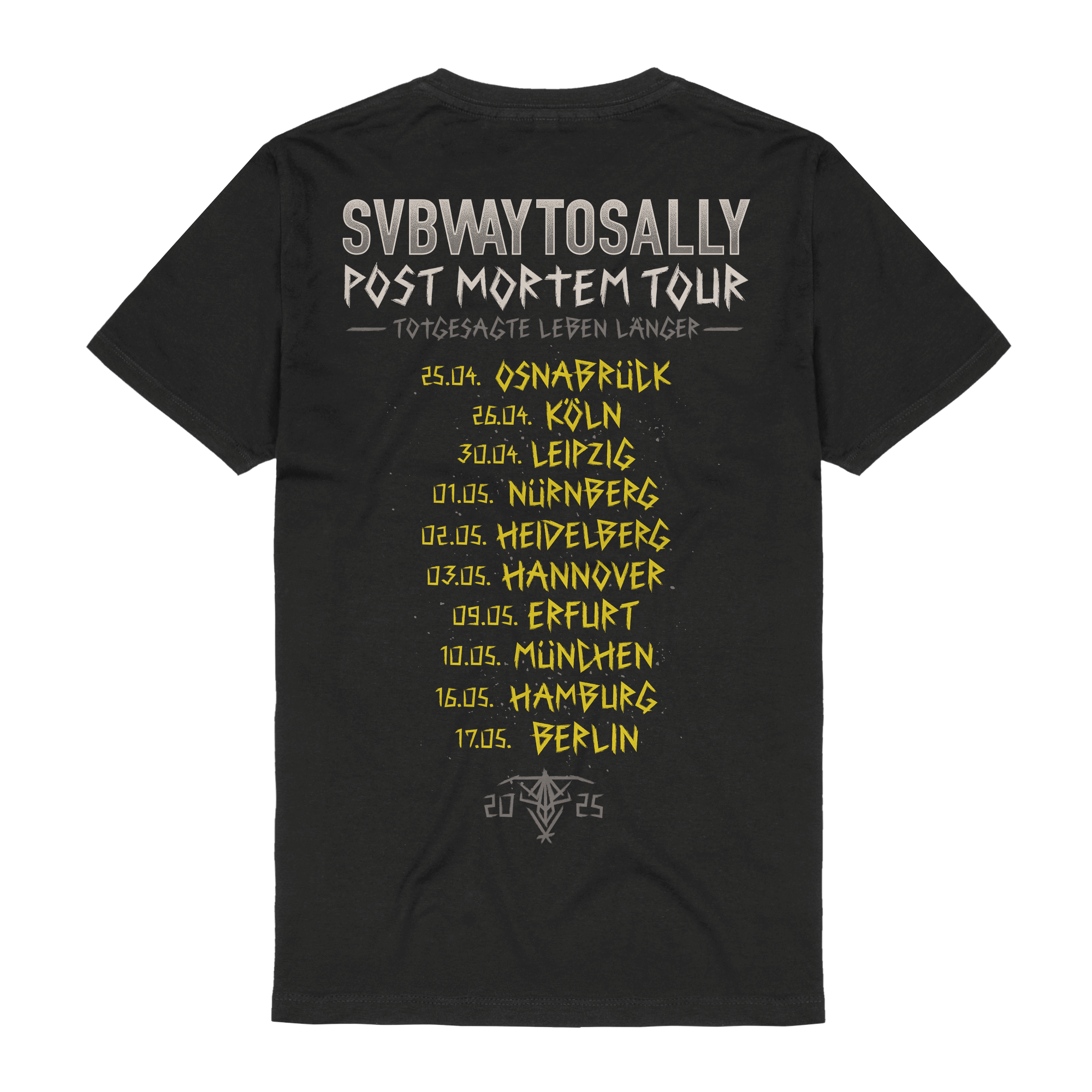 Subway To Sally Post Mortem Tour 2025 T-Shirt 402338